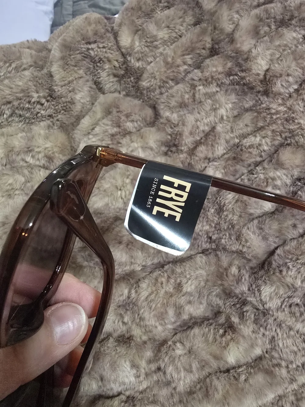 Frye Women's Brown Tortoiseshell Square Sunglasses